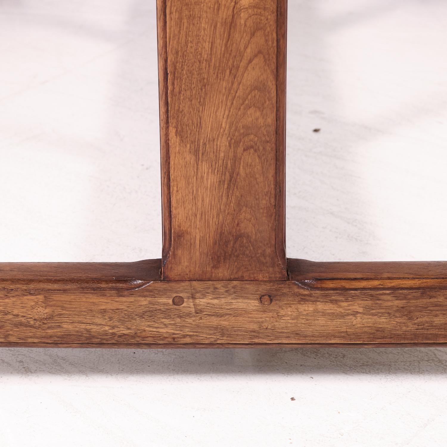 Large Walnut 19th Century French Oval Vendange Table or Wine Tasting Table 9