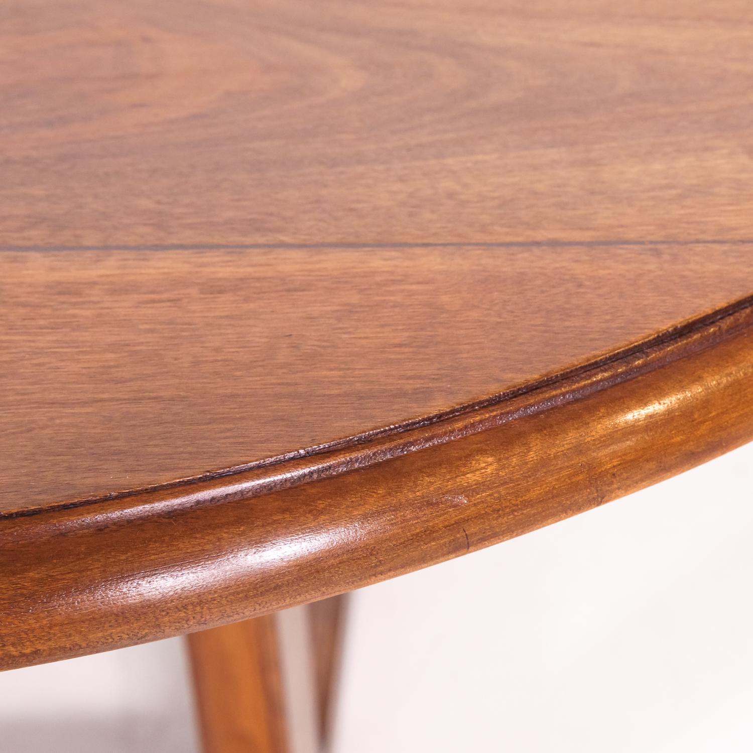 Large Walnut 19th Century French Oval Vendange Table or Wine Tasting Table 5