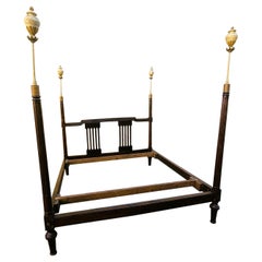 Large Walnut Bed, Early 19th Century
