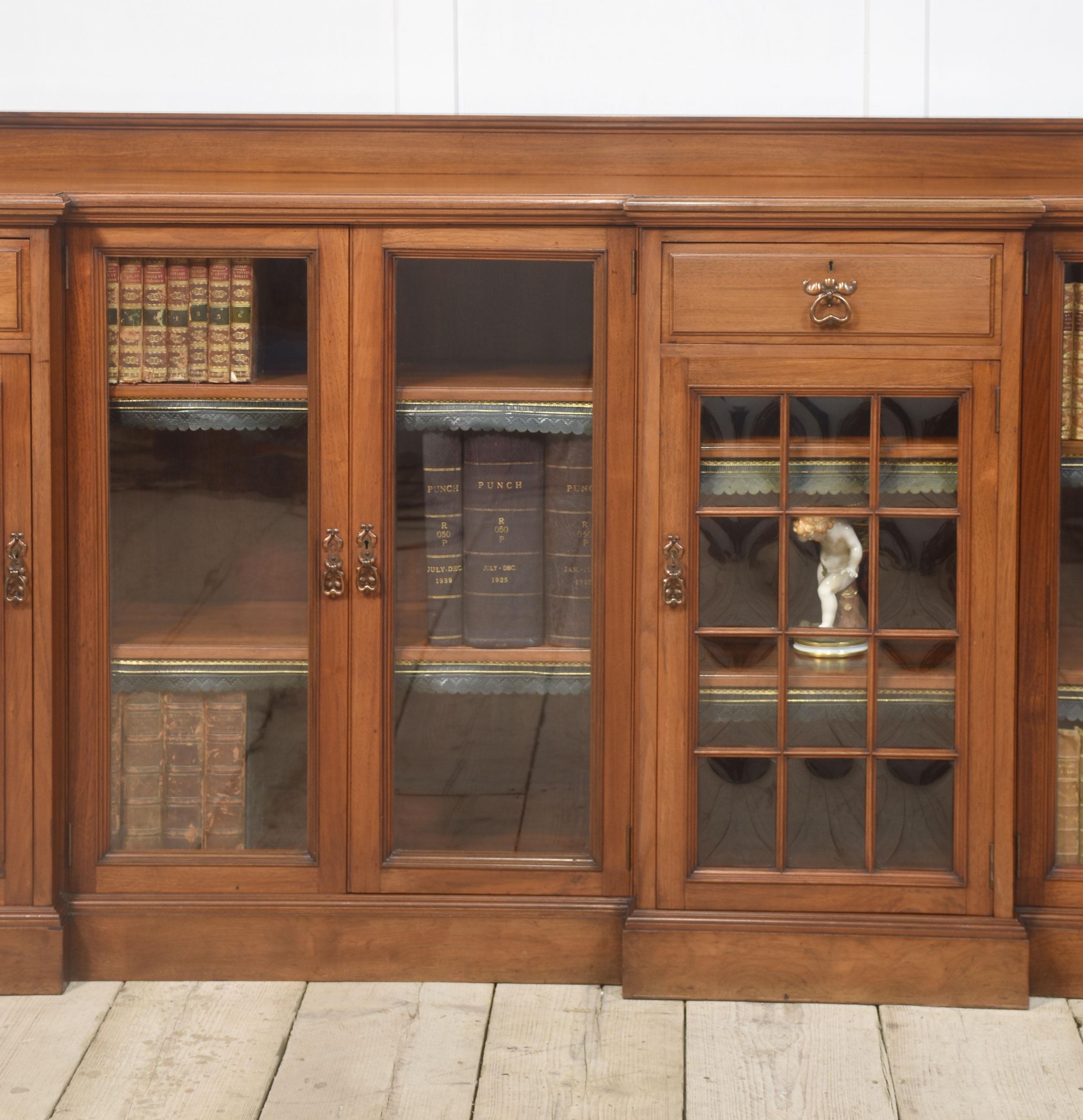 Grande libreria bassa in noce in vendita 12