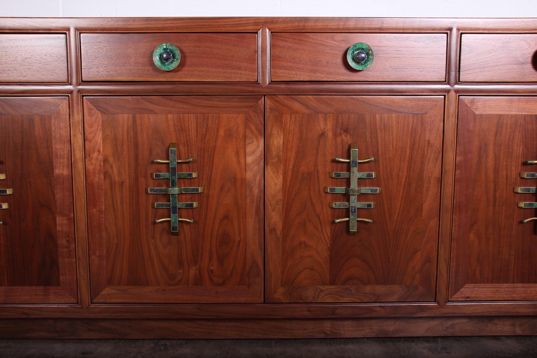 Large Walnut Cabinet with Los Castillo Hardware 4