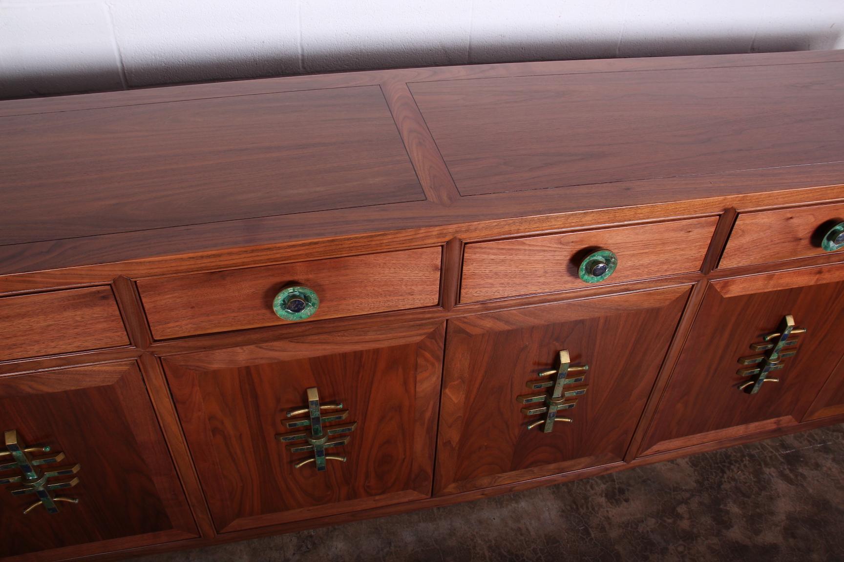 Large Walnut Cabinet with Los Castillo Hardware 5