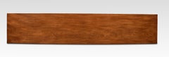 Large Walnut Dwarf Open Bookcase