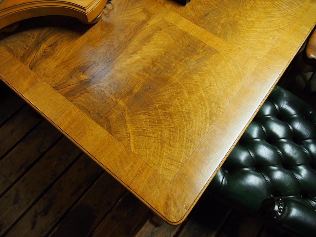 Large Walnut Partners Desk by Whytock and Reid, Edinburgh For Sale 5