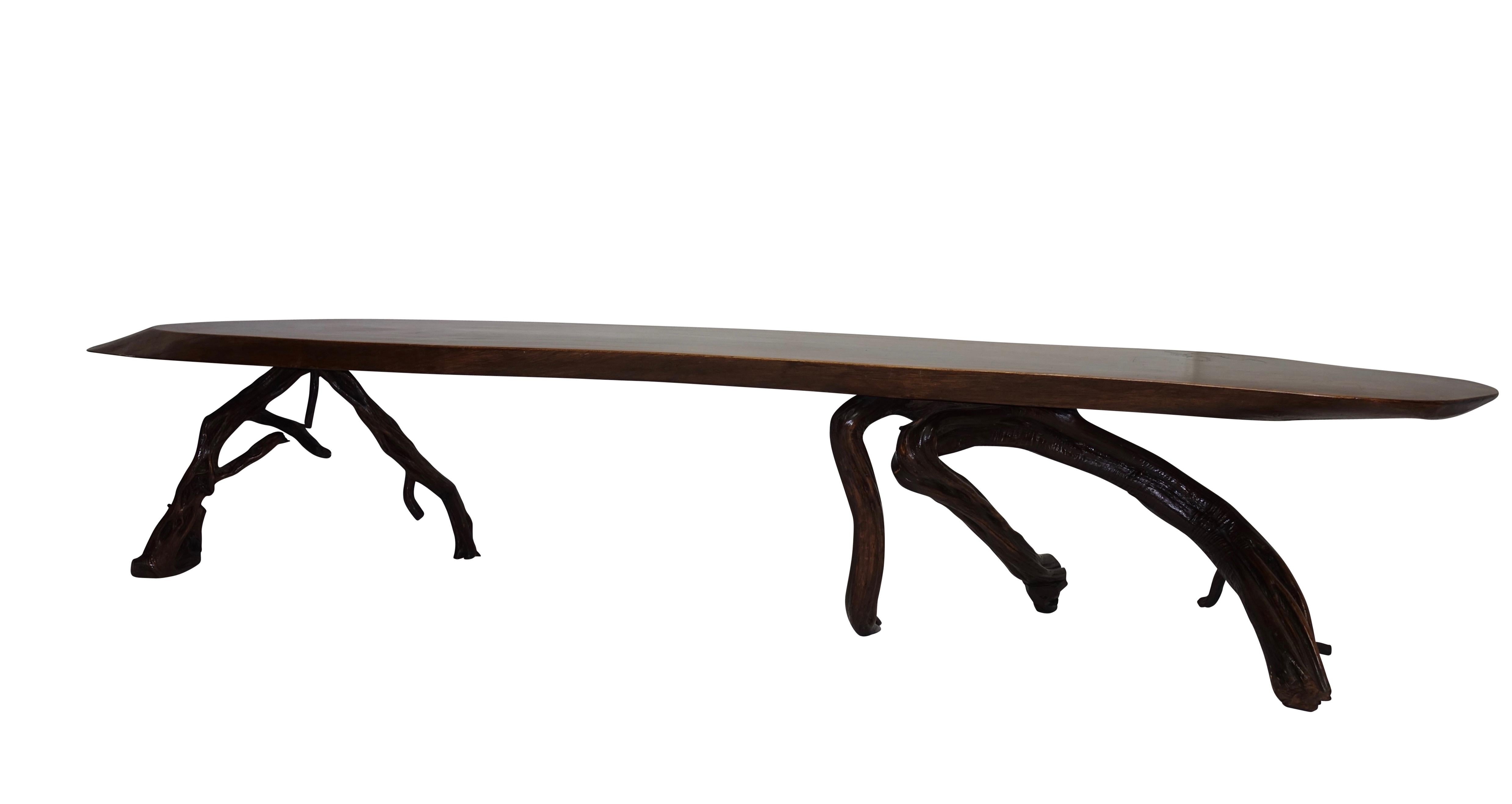 Organique Grande table basse américaine, milieu du 20e siècle en vente
