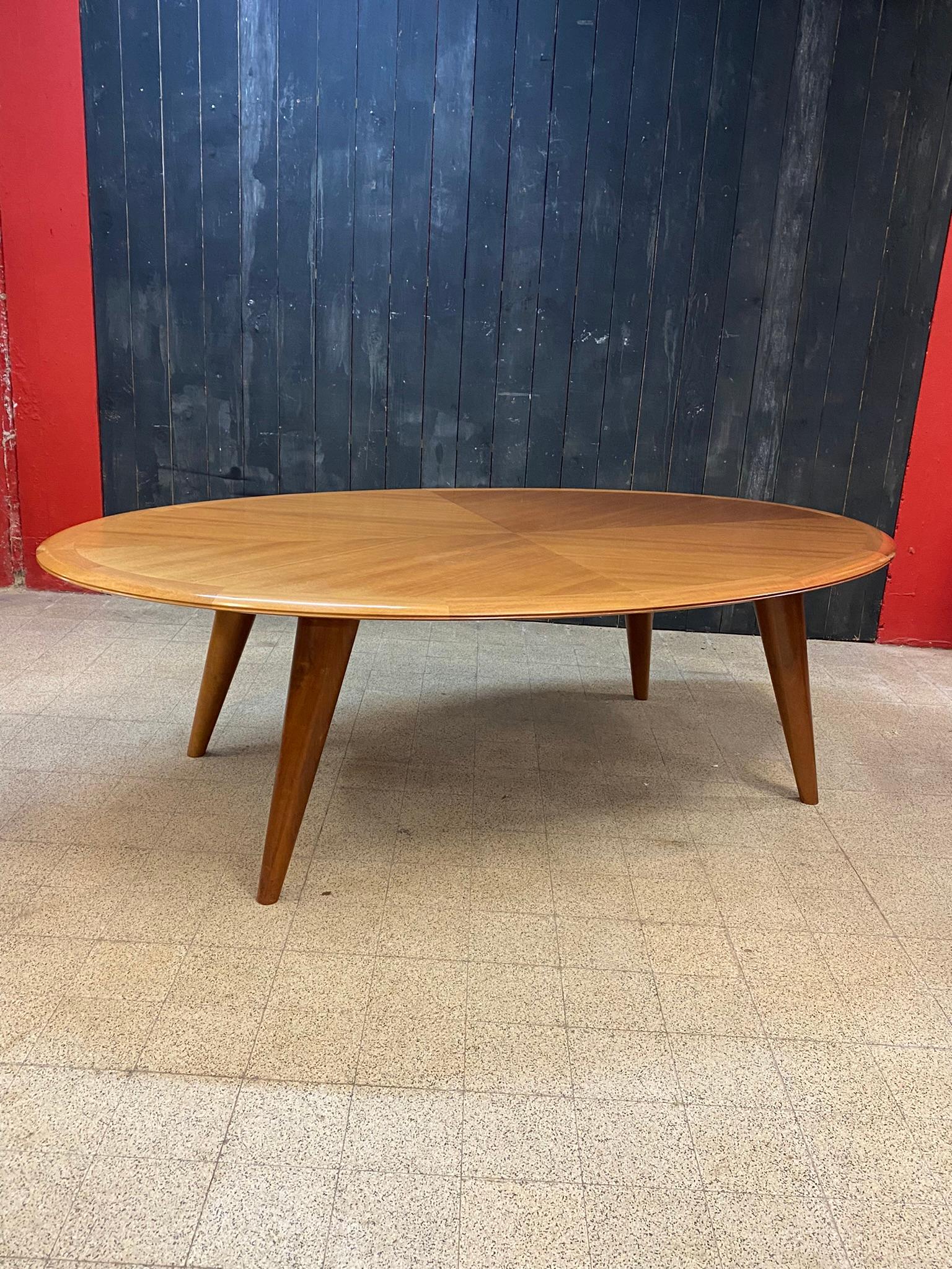 large walnut table circa 1960
the feet disassemble for transport