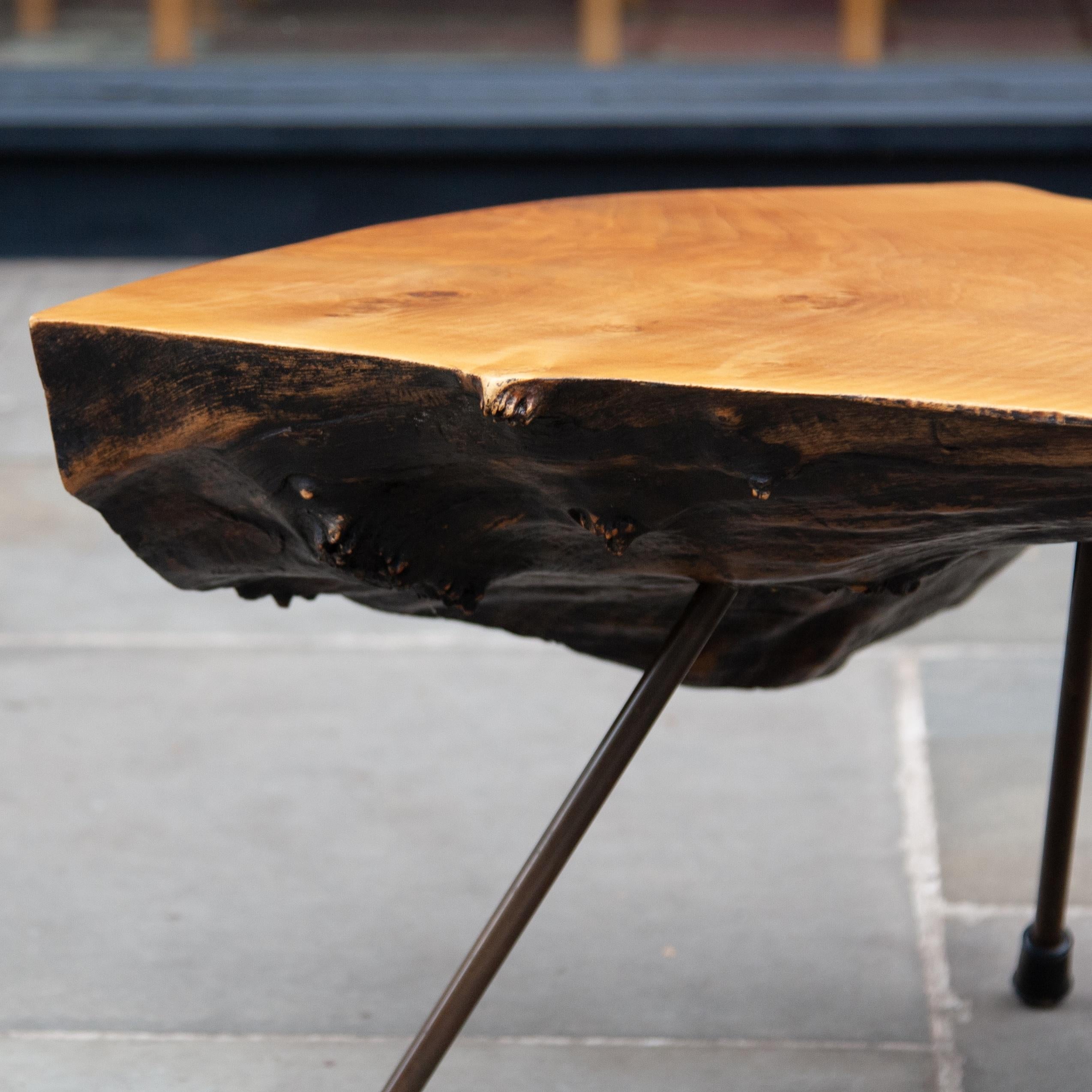 Mid-20th Century Large Walnut Tree Trunk Table, Carl Auböck 1940s For Sale