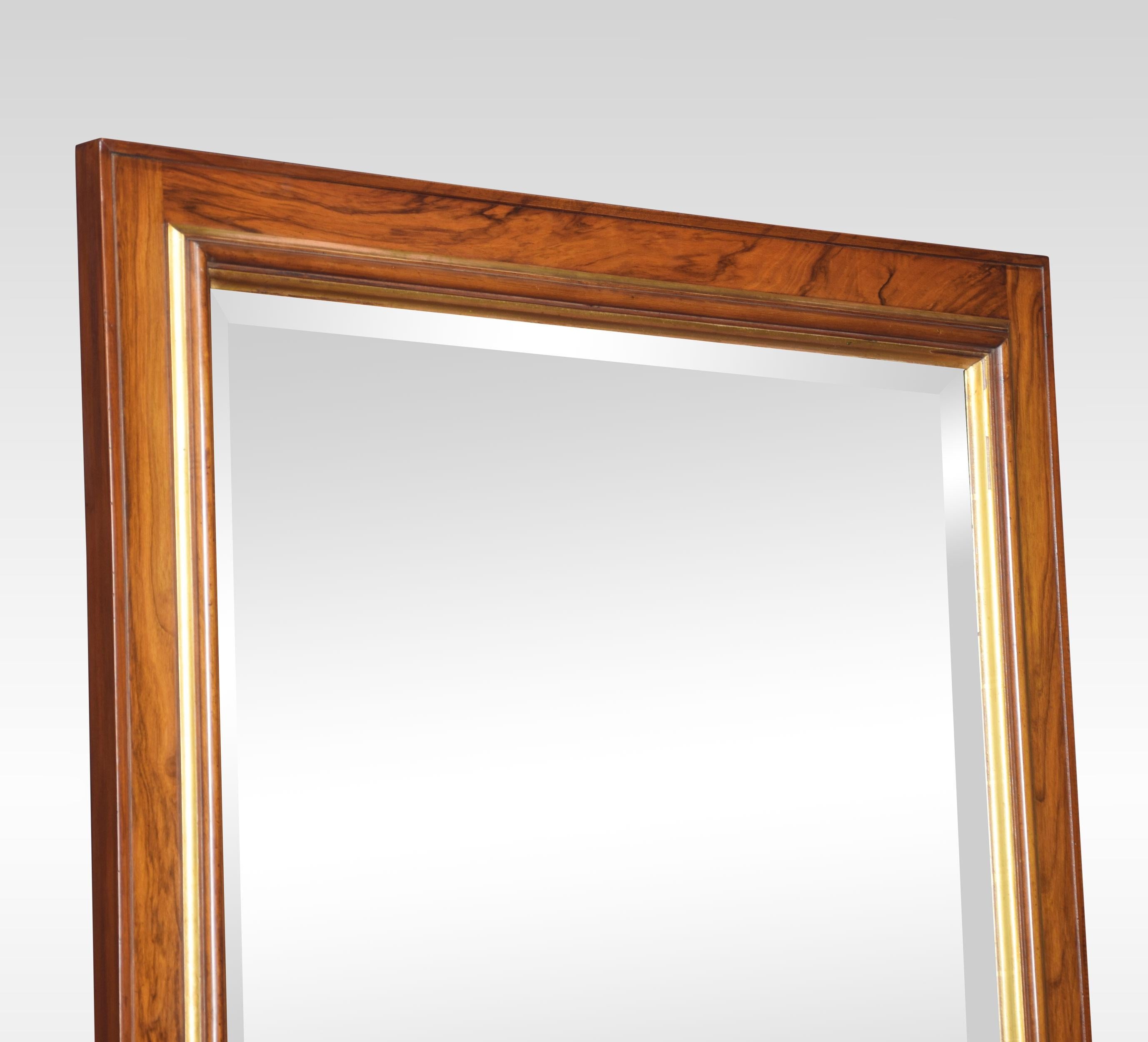 large walnut mirror