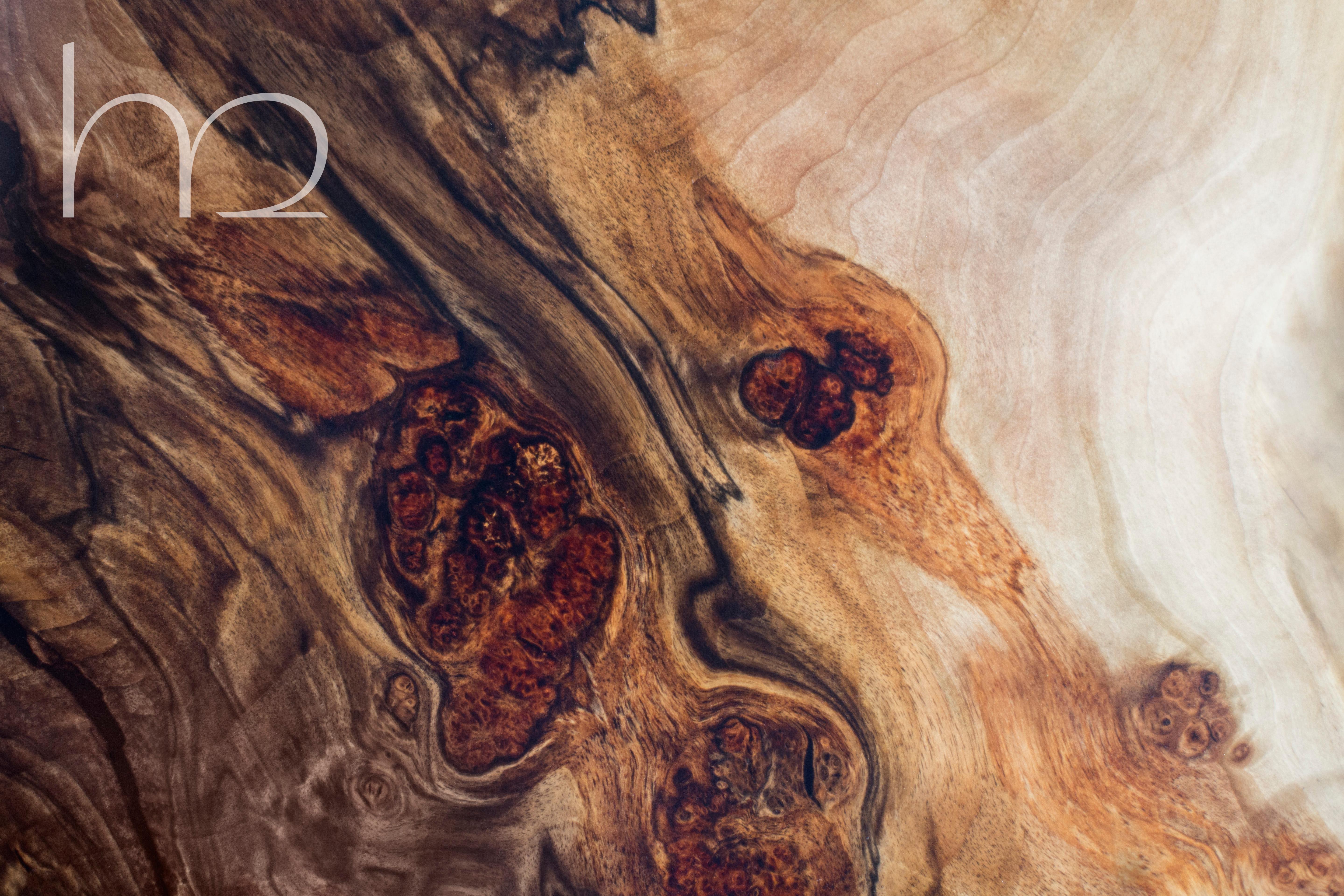 Großer Nussbaum Wood Esszimmertisch Luxuriöse Esstische Handgemacht Rustikal (Arts and Crafts) im Angebot