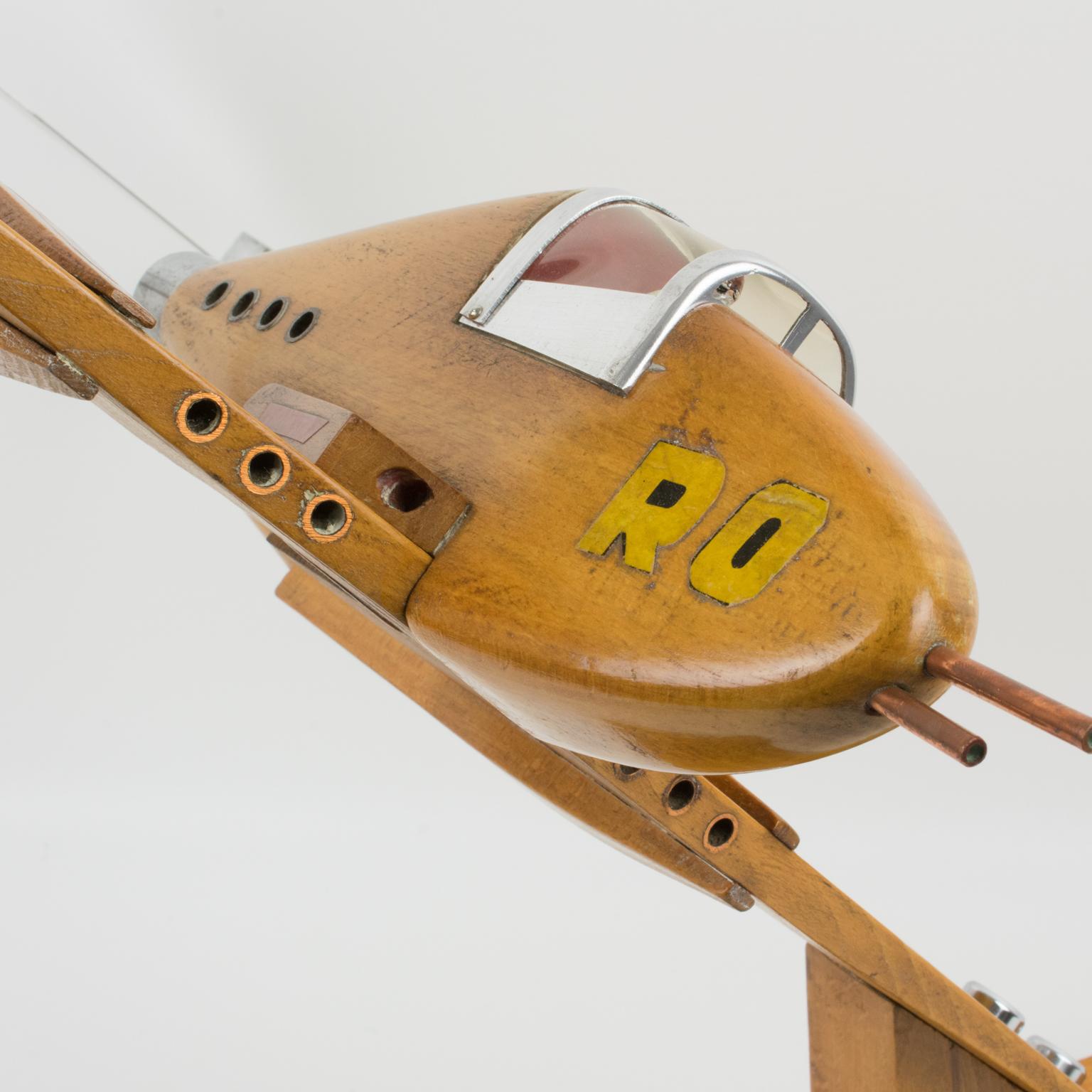 Large War Airplane Wood Model Aviation Collection 8
