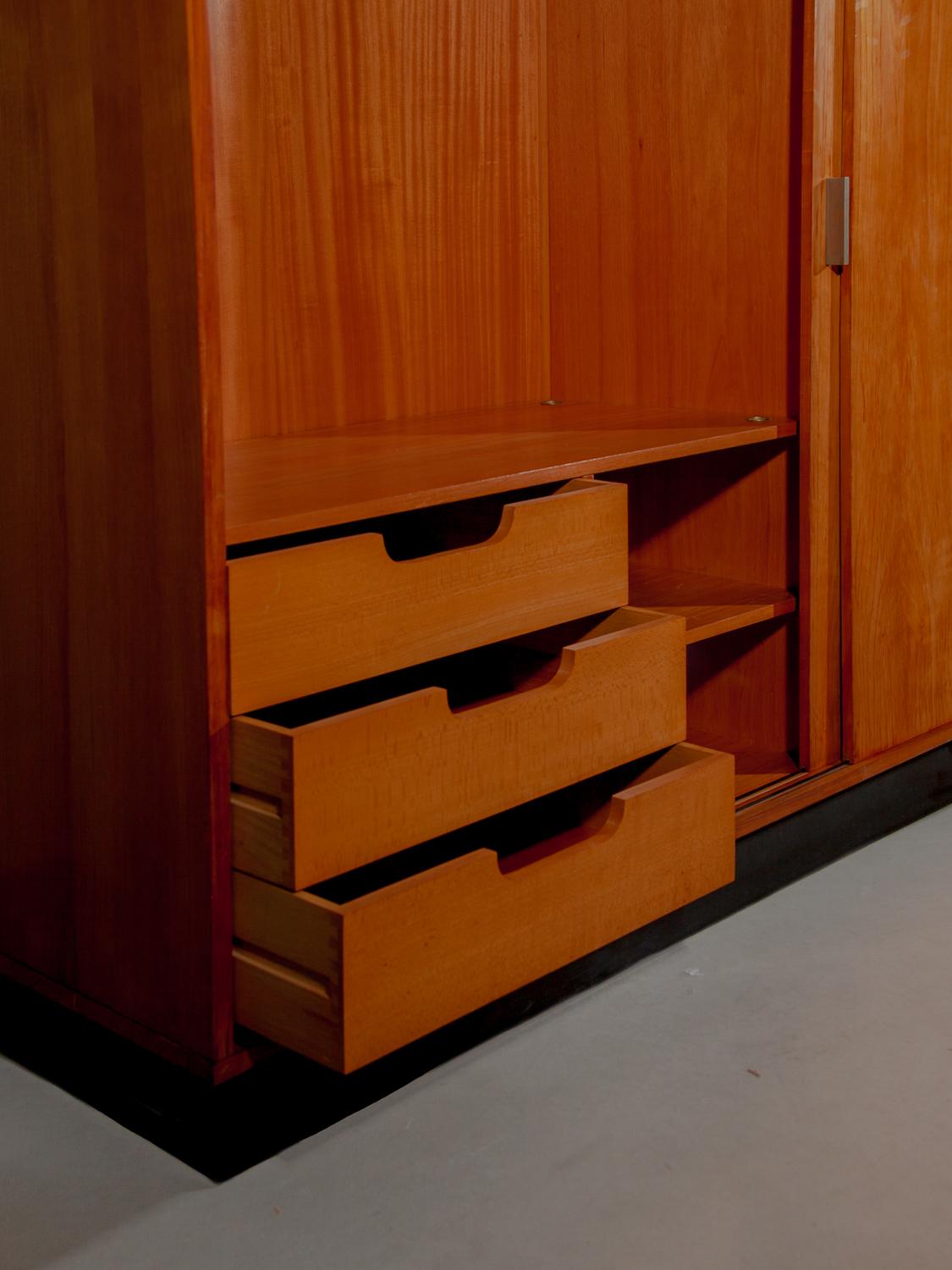 Large Wardrobe designed by Alfred Hendrickx, 1960s for Belform, Belgium For Sale 3