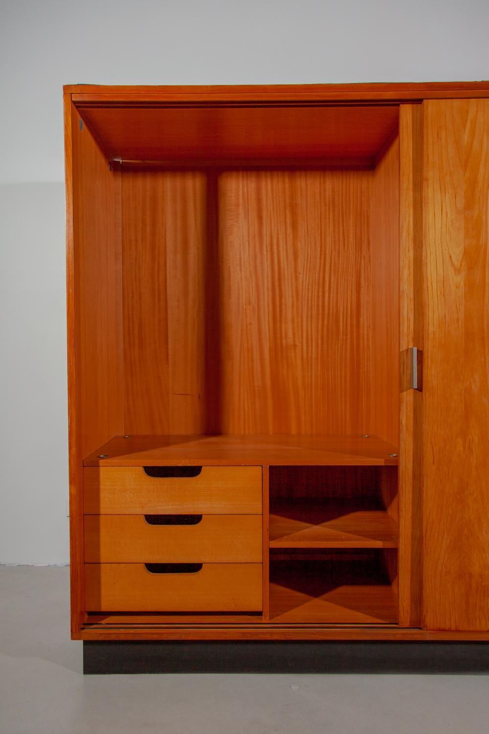 Large Wardrobe designed by Alfred Hendrickx, 1960s for Belform, Belgium For Sale 8