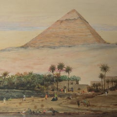 Large Watercolour of Cairo by Robert Murdoch Wright