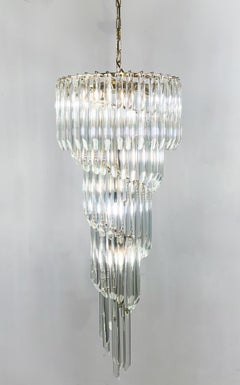 Grand lustre en verre de Murano, 1970