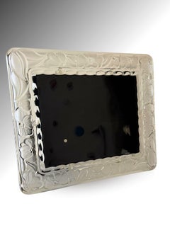 Large Waterford Crystal Floral Picture Frame, Ireland, circa 1990