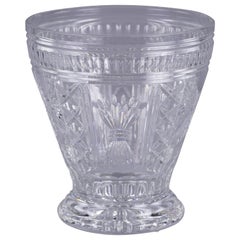 Vintage Large Waterford Cut and Faceted Glass Vase, 20th Century