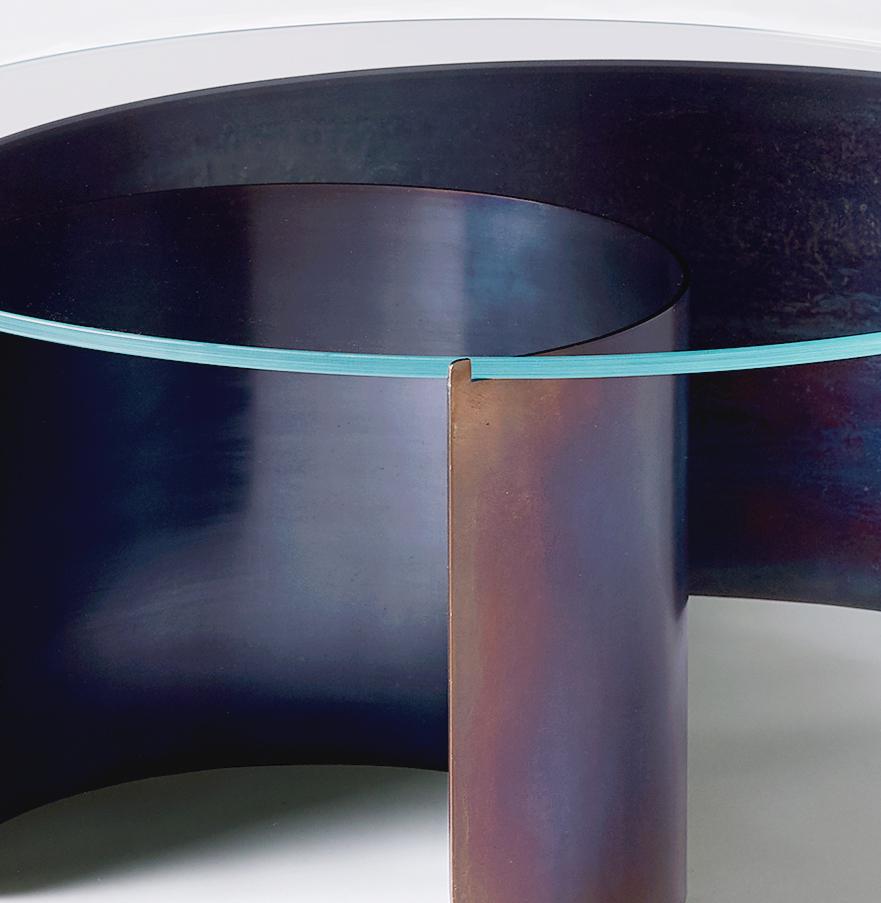 glass wave coffee table