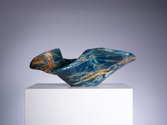 Large Wavy Blue Onyx Bowl