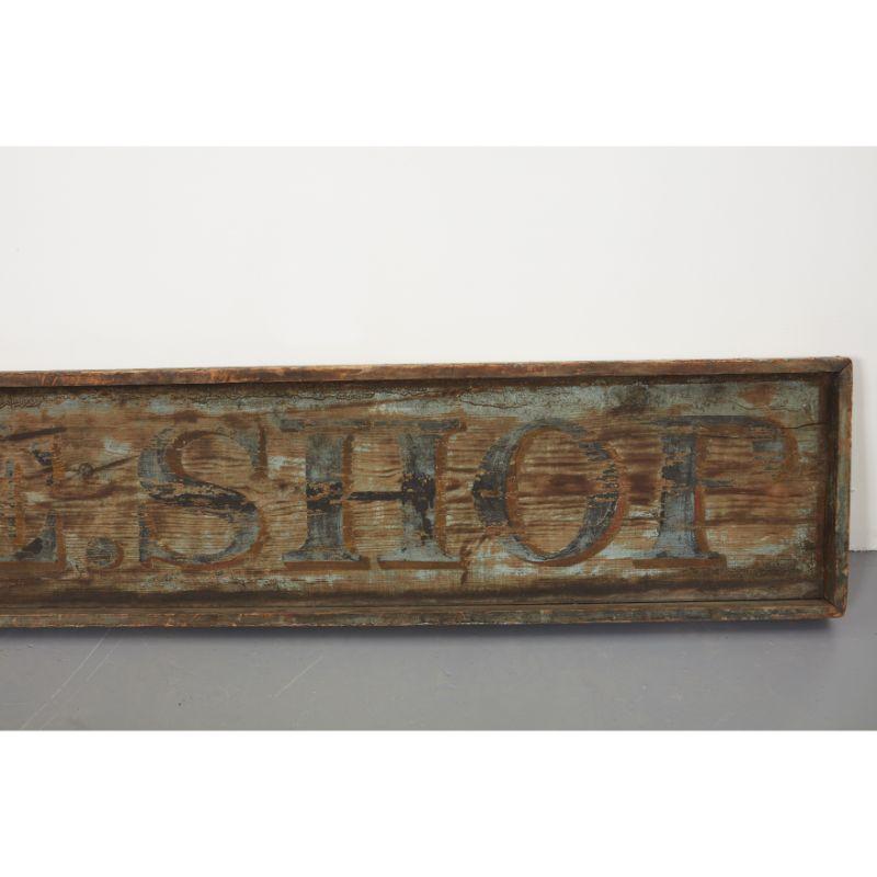Large Weathered Trade Sign 