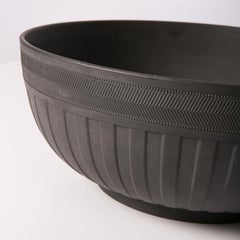 Große Wedgwood Schale aus schwarzem Basalt
