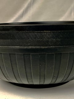 Large Wedgwood Black Basalt Bowl Made in England Mid 19th Century