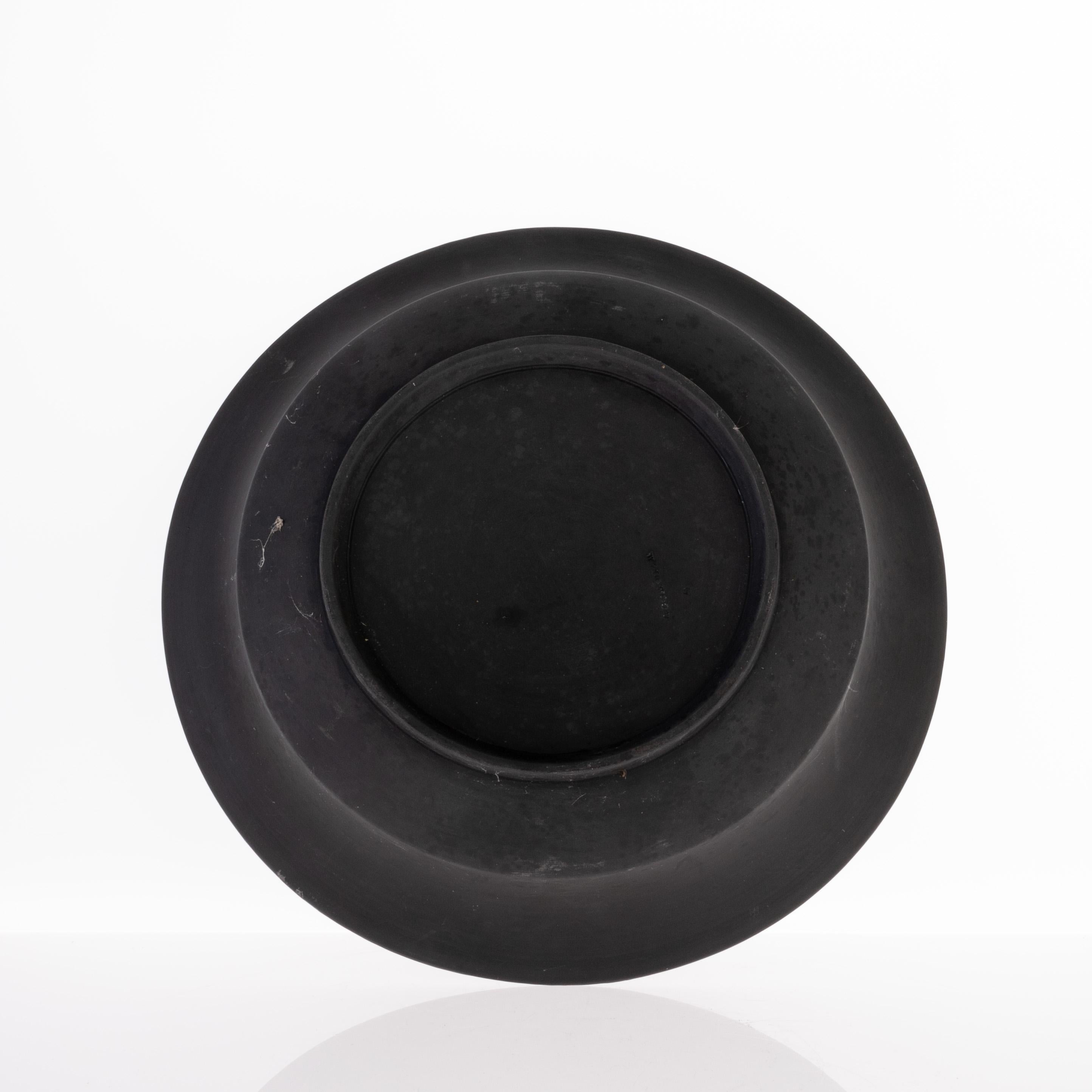 20th Century Large Wedgwood Black Basalt Jasper Table Centrepiece Fruit Bowl