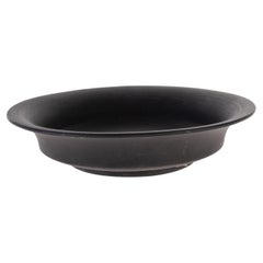 Large Wedgwood Black Basalt Jasper Table Centrepiece Fruit Bowl