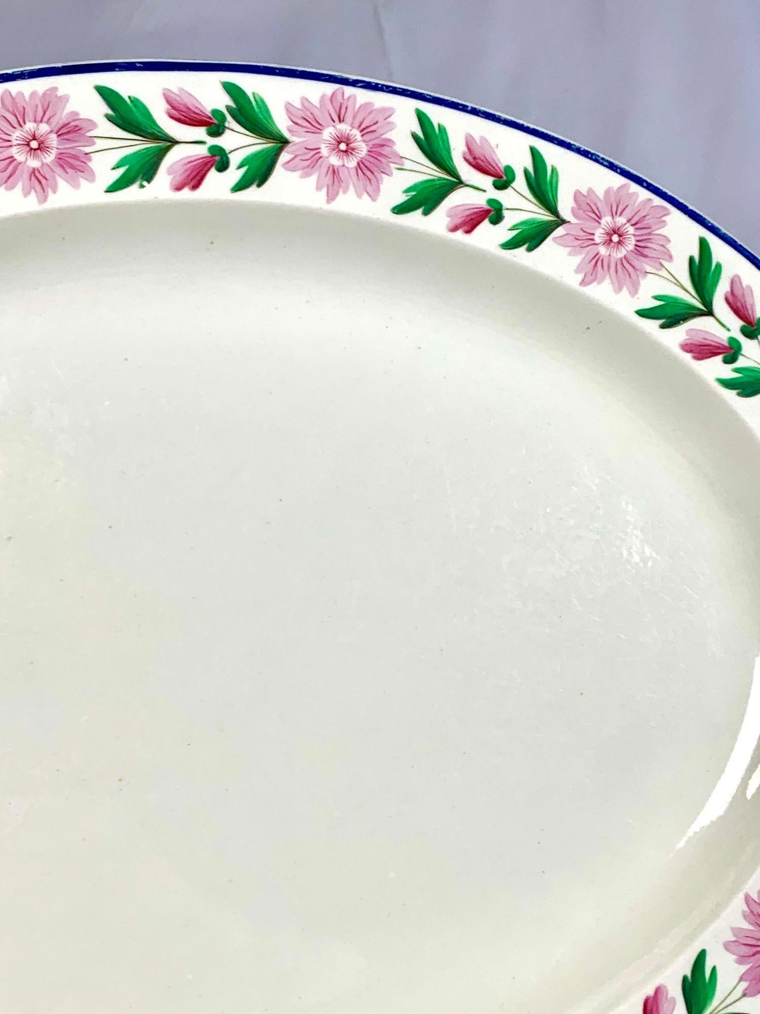 19th Century Large Wedgwood Creamware Platter England Circa 1820