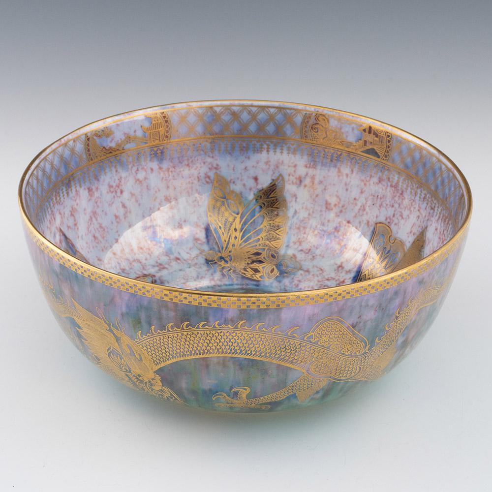 British Large Wedgwood Dragon Lustre Bowl Daisy Makeig Jones c1925