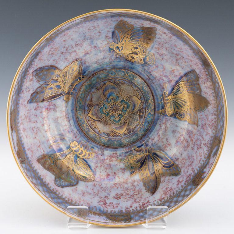 Porcelain Large Wedgwood Dragon Lustre Bowl Daisy Makeig Jones c1925