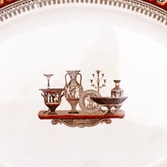 Large Wedgwood Etruscan Vases Ceramic Platter Tray 19th Century