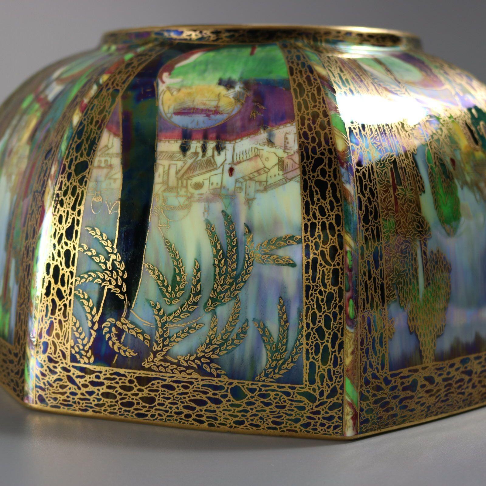 Gran cuenco octogonal Dana de Wedgwood Fairyland Lustre en venta 6