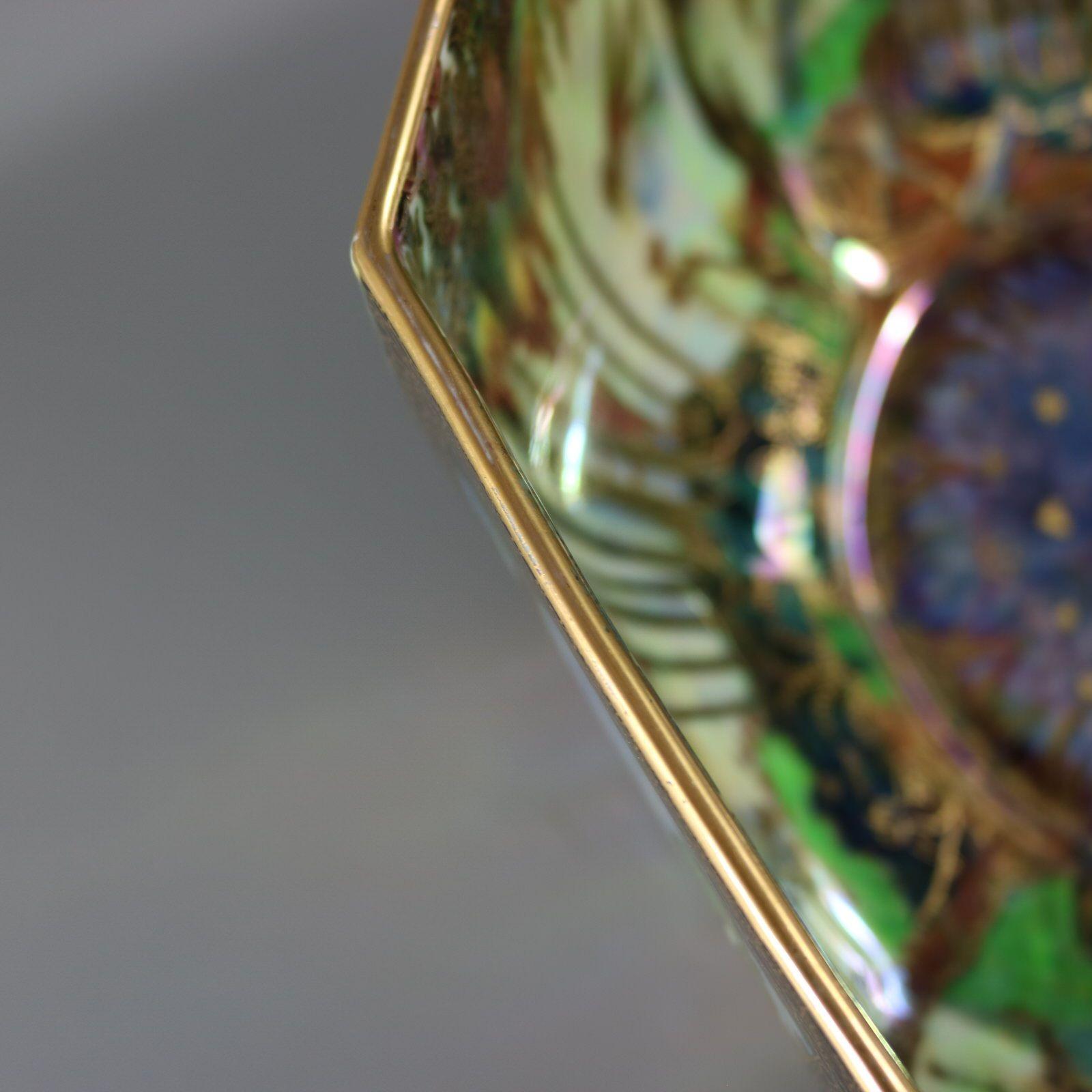 Gran cuenco octogonal Dana de Wedgwood Fairyland Lustre en venta 13