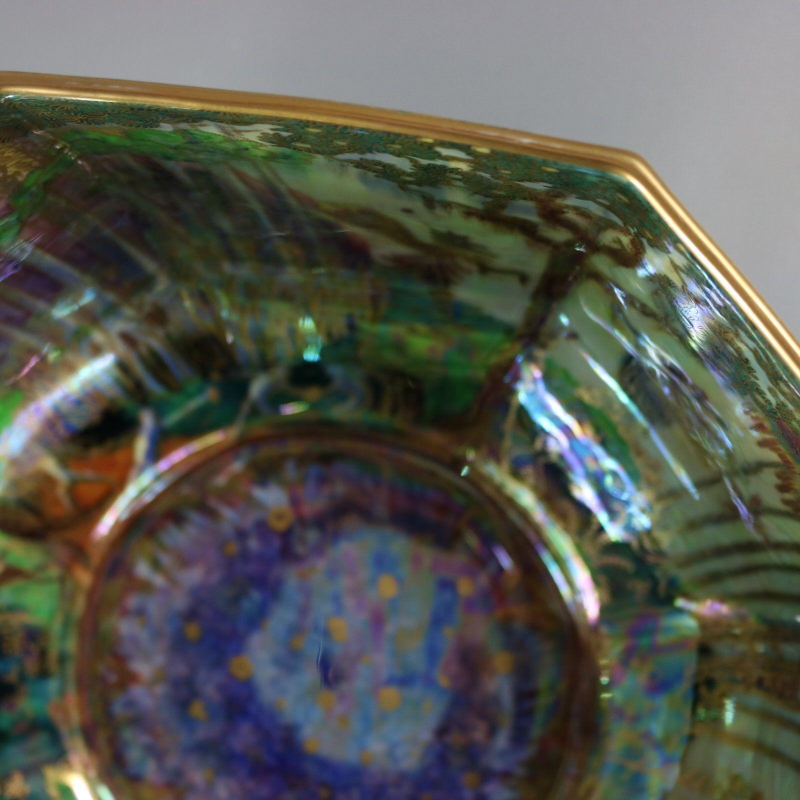 Gran cuenco octogonal Dana de Wedgwood Fairyland Lustre en venta 14