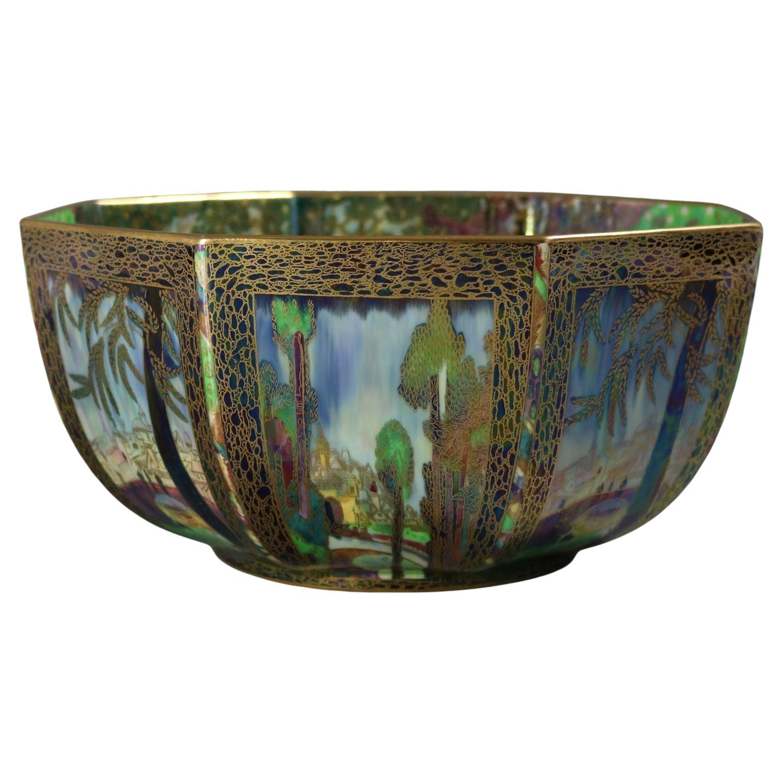 Grand bol octogonal Dana de Wedgwood Fairyland Lustre