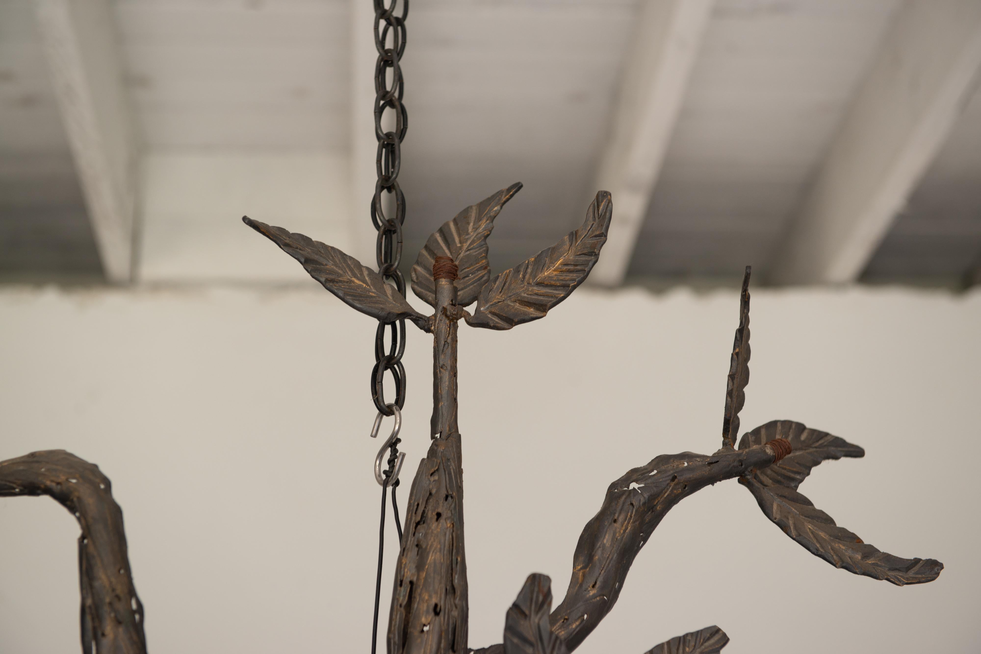 Große geschweißte Metallbaum-Wandskulptur, vom belgischen Bildhauer Omer de Ridder im Angebot 13