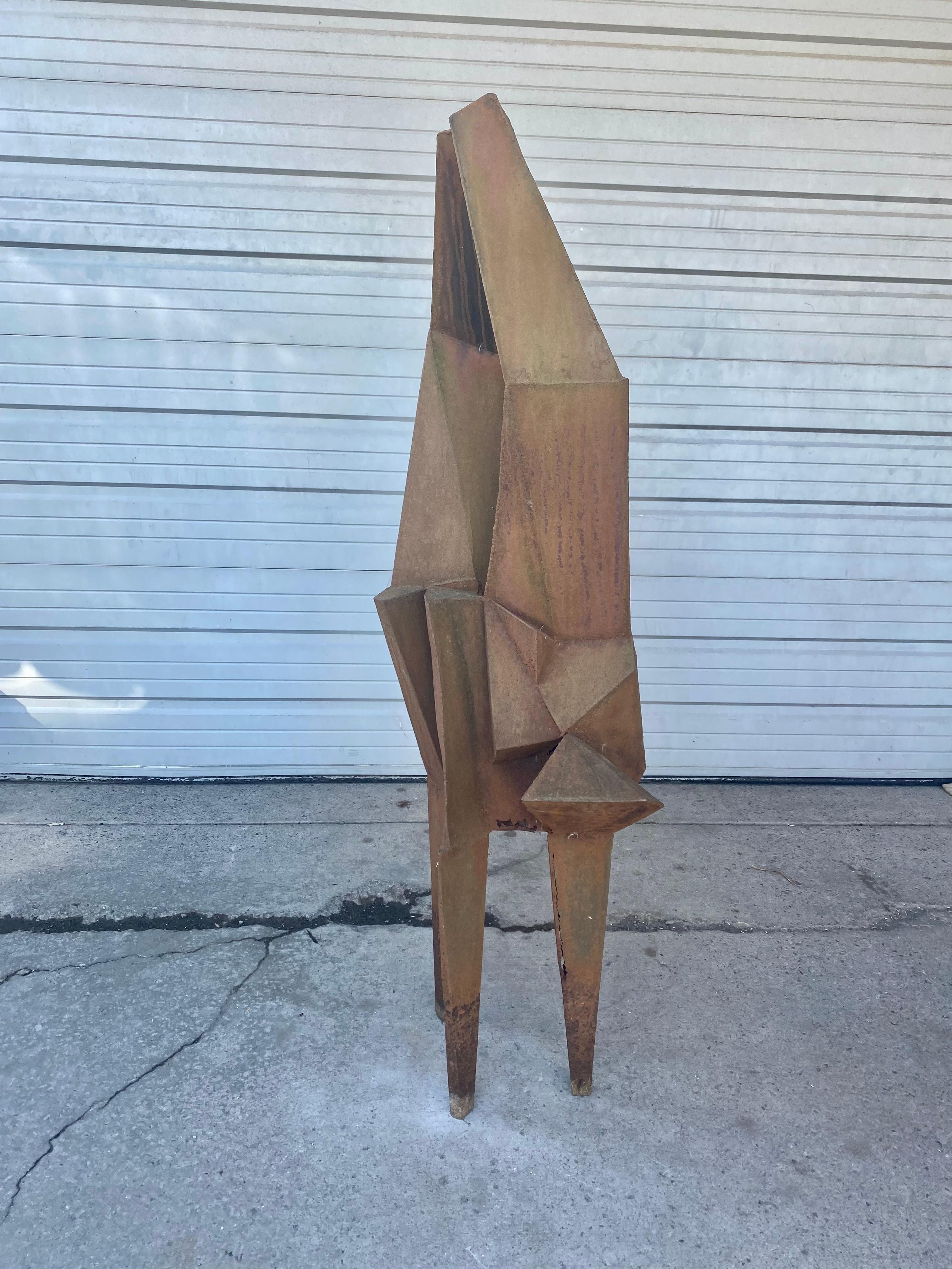 Large Welded steel Modernist Sculpture / garden, , manner of Lynn Chadwick 2