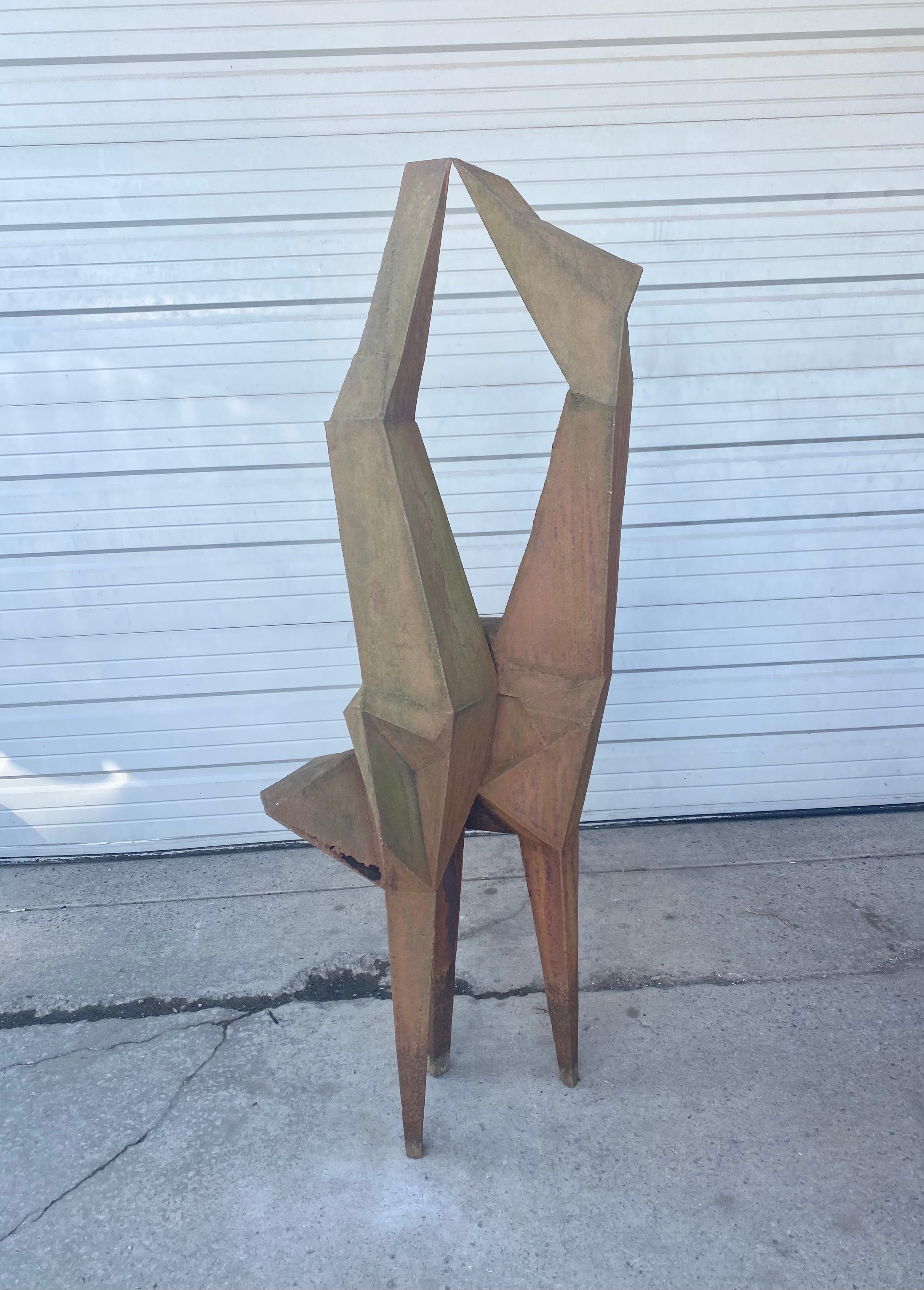 Large Welded steel Modernist Sculpture / garden, , manner of Lynn Chadwick 4