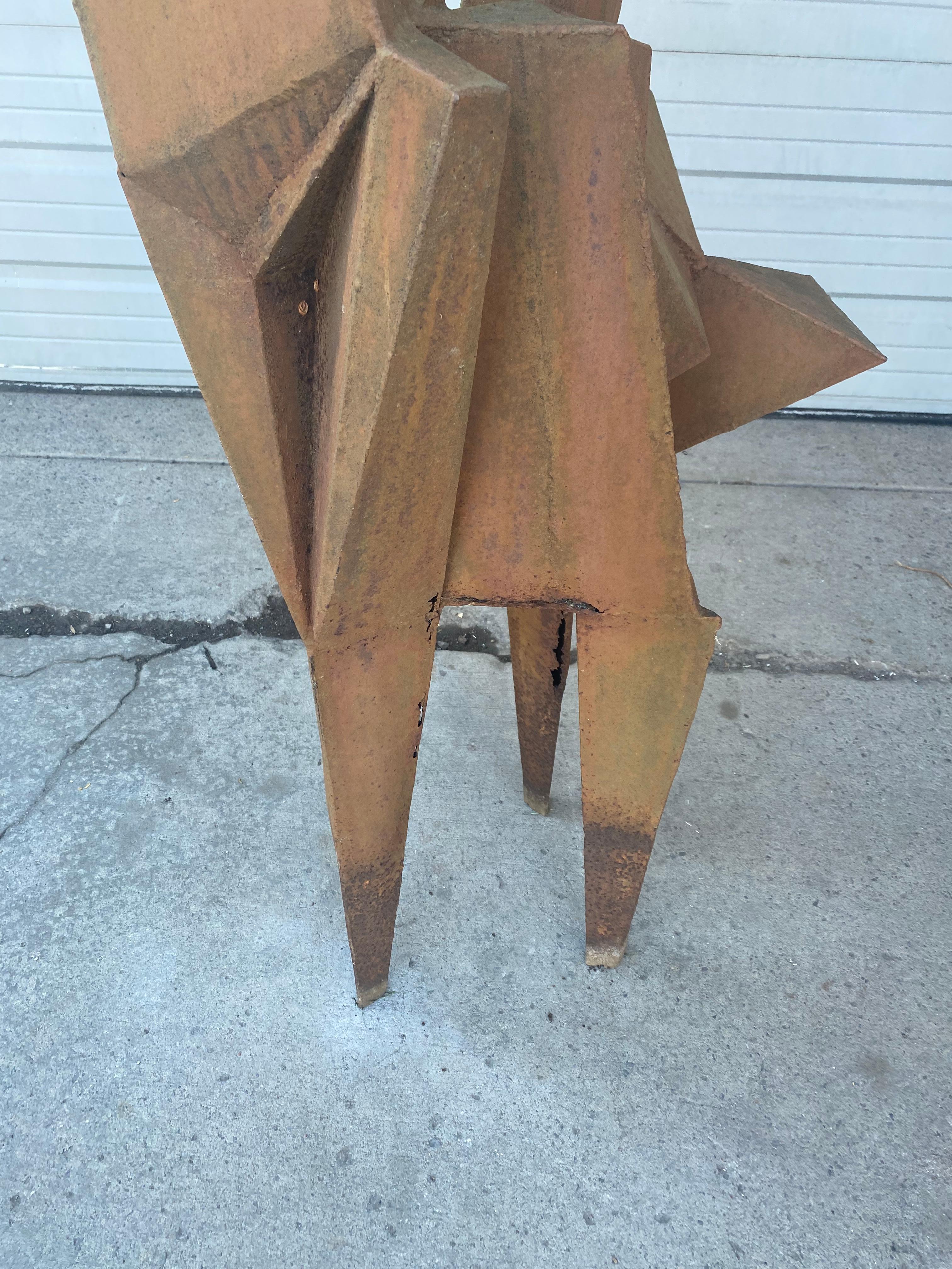 Mid-Century Modern Large Welded steel Modernist Sculpture / garden, , manner of Lynn Chadwick