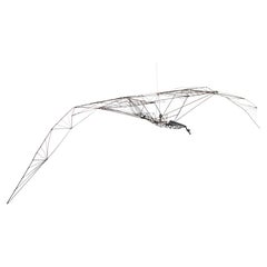 Vintage Large Welded Wire Airplane Sculpture