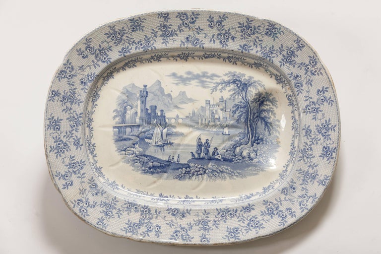 Large Well and Tree TransferWare Platter at 1stDibs