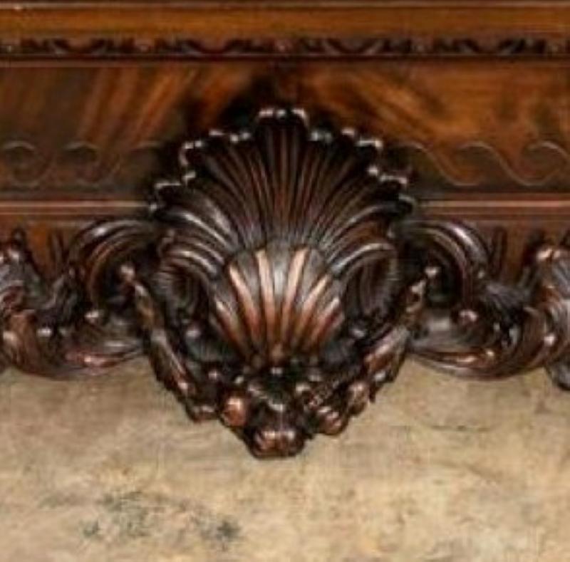 Large Well Carved Mahogany Console Table in the Irish George II Style 4