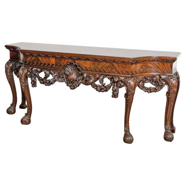 Pair of George II Eagle Console Tables For Sale at 1stDibs