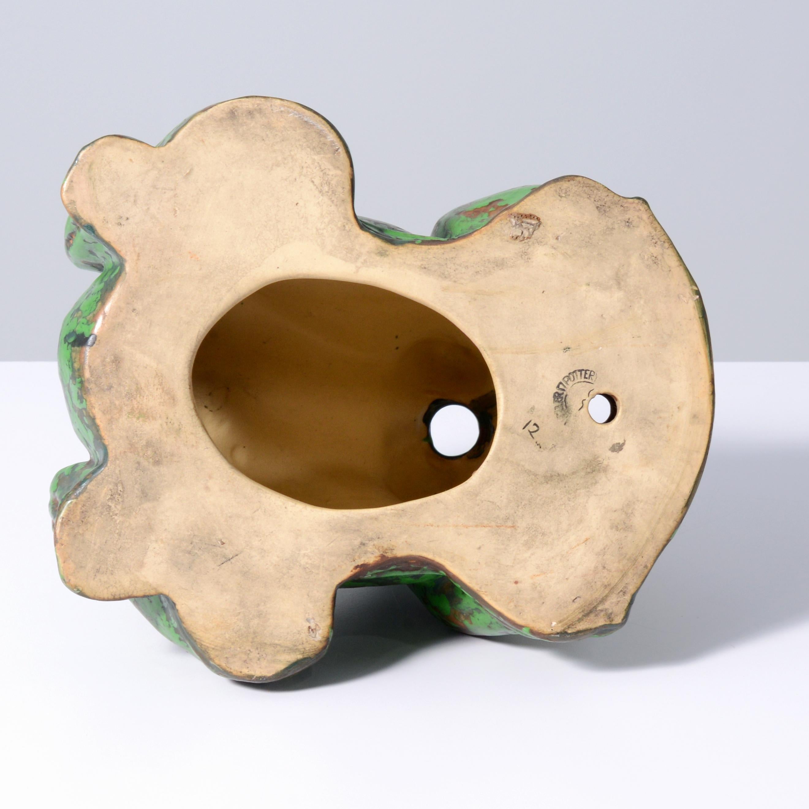 Rana grande Weller COPPERTONE / Adorno de jardín, diseño Rudolph Lorber en venta 5