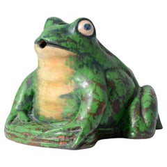 Großer Weller COPPERTONE Frosch/Gartenornament, Rudolph Lorber Design
