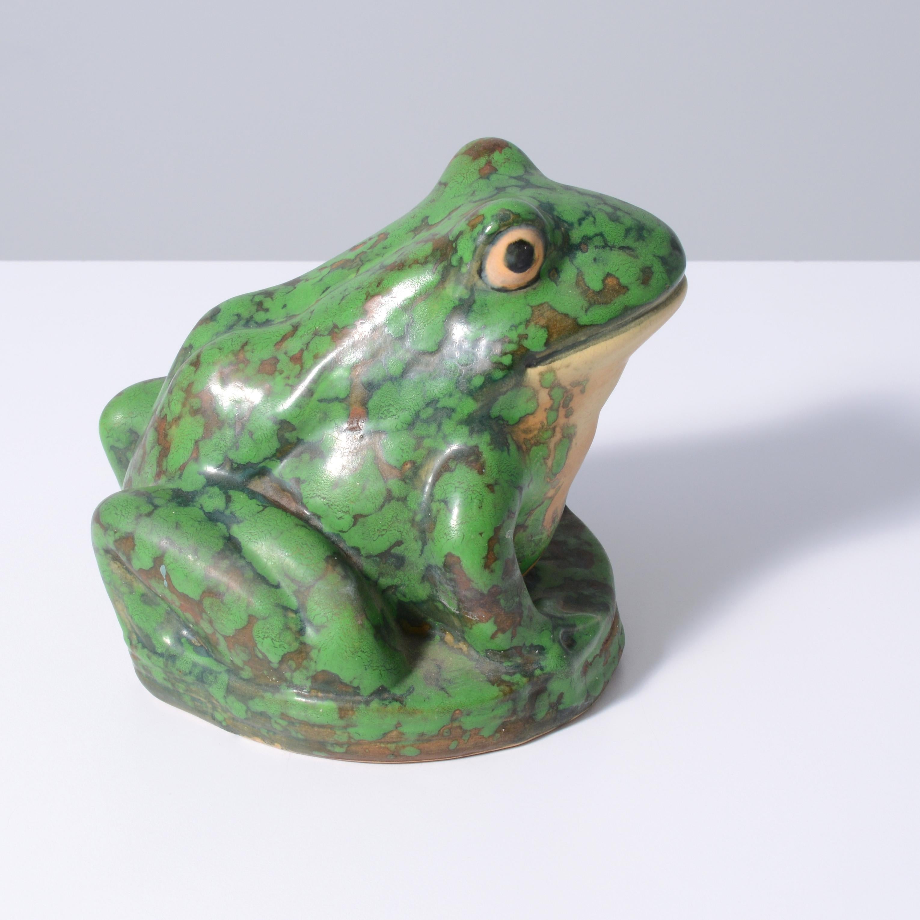 Ceramica Grande rana Weller COPPERTONE, design Rudolph Lorber in vendita