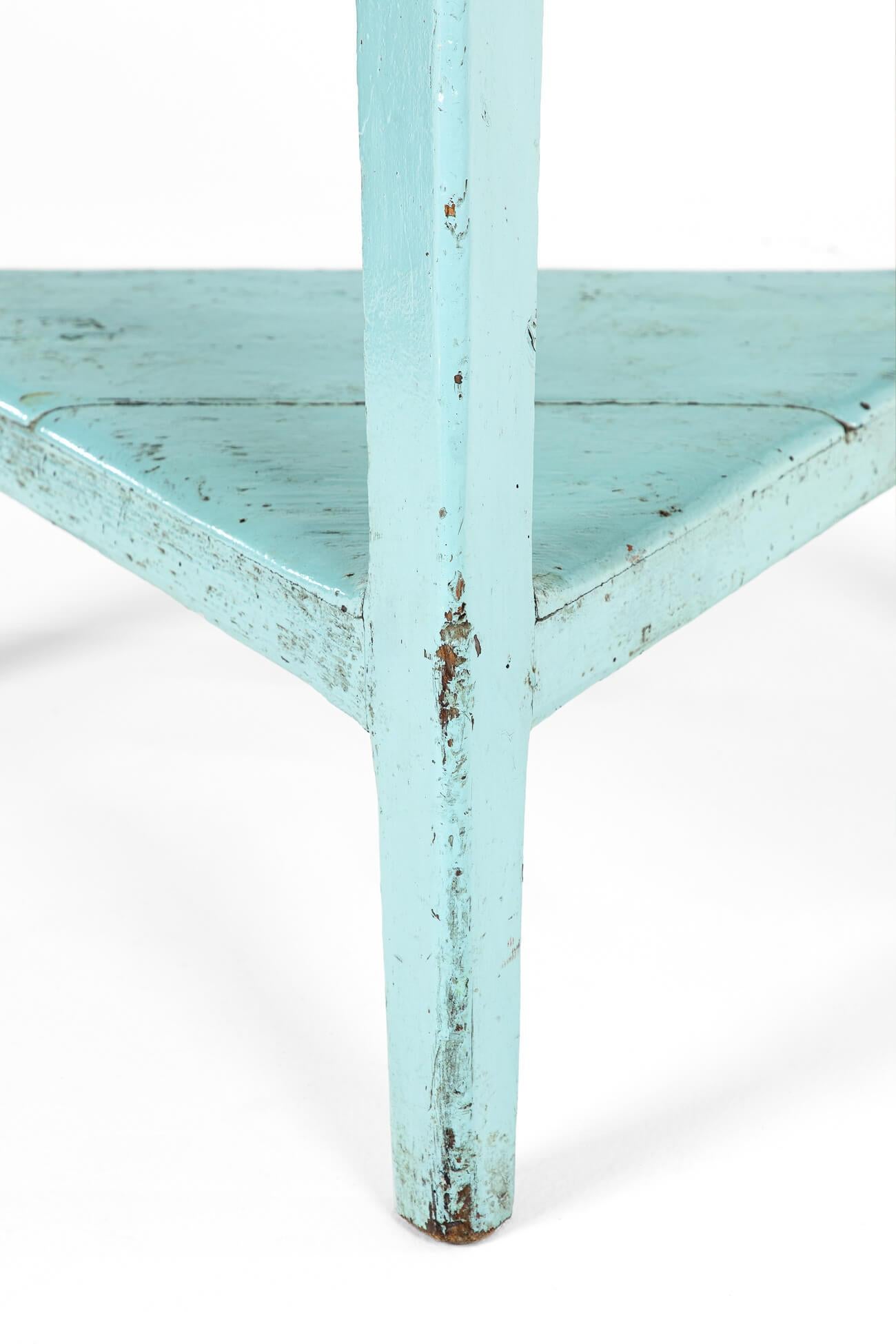 Grande tavolo da cricket gallese con vernice blu in vendita 2