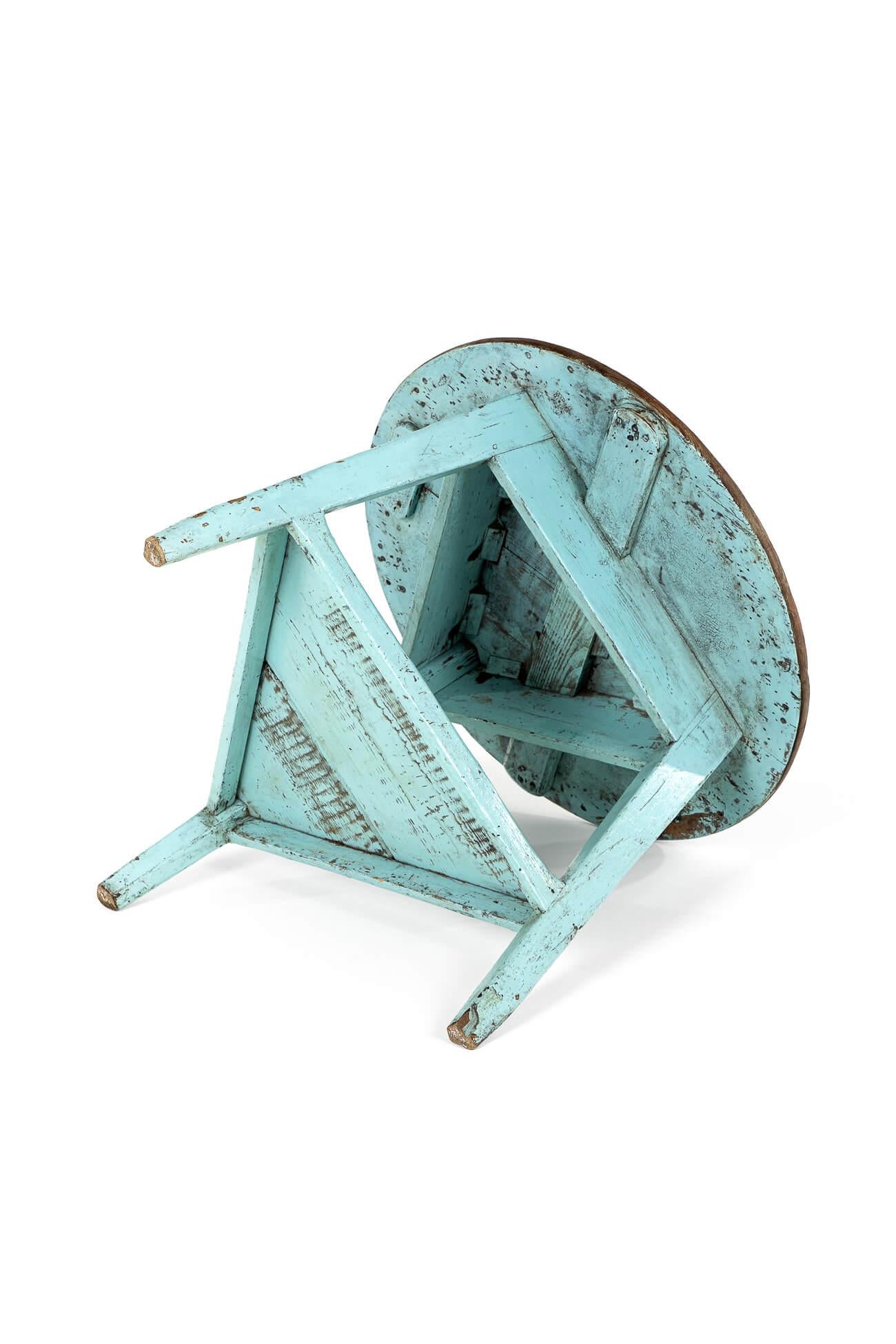 Grande tavolo da cricket gallese con vernice blu in vendita 4