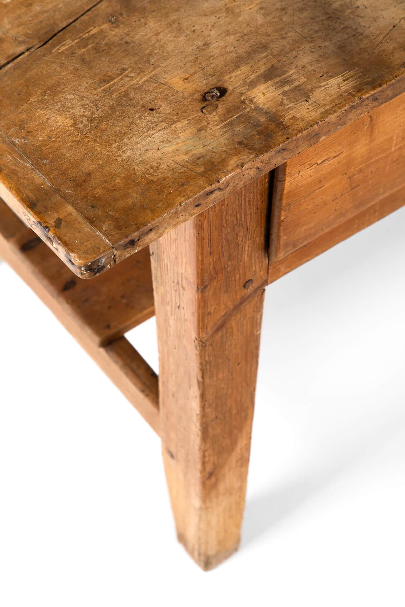 Large Welsh Dairy Table with Drawers For Sale 1