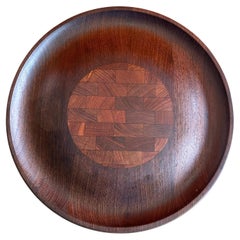 Large Wenge & Butcher Block Cheese Tray by Jens Quistgaard for Dansk Rare Woods